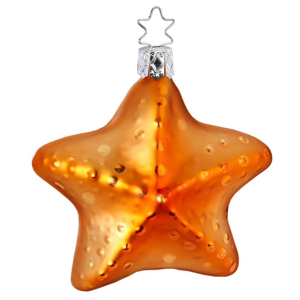 Inge Glas kerstornament - Zeester
