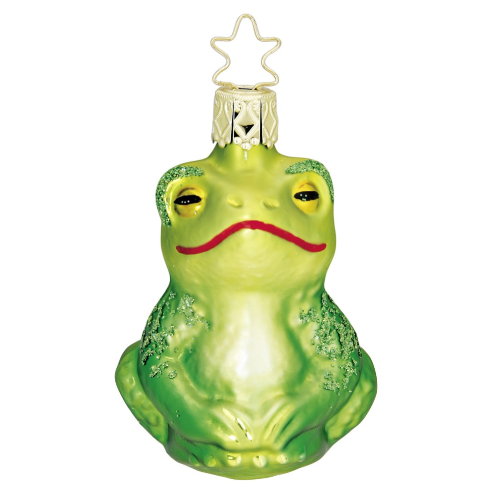 Inge Glas kerstornament - Kikker