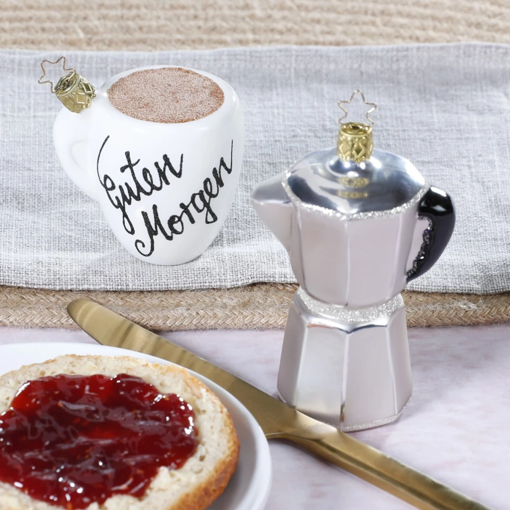 Inge Glas kerstornament - Espresso percolator