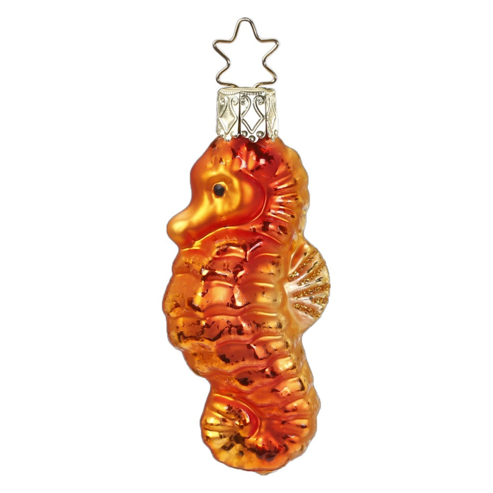 Inge Glas kerstornament - Zeepaardje