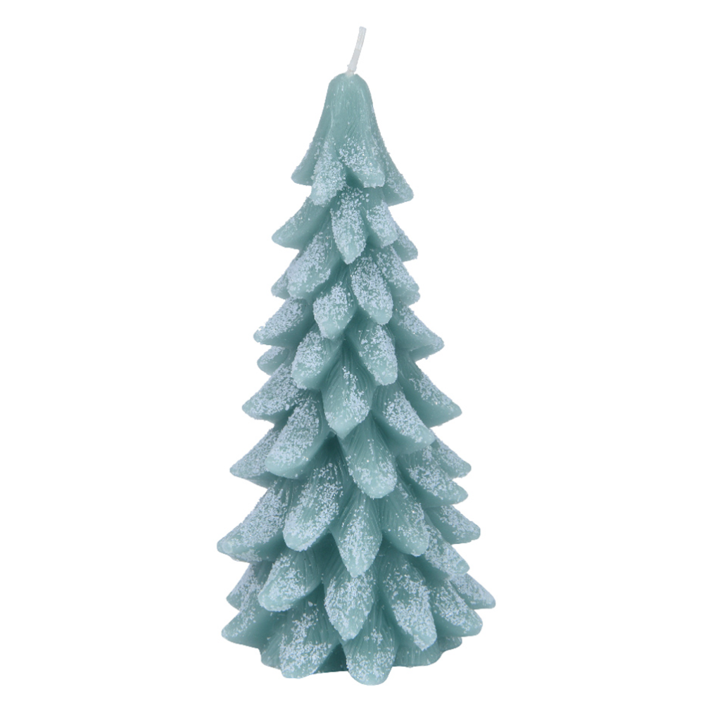 Kaars - Kerstboom - Groen - 16cm