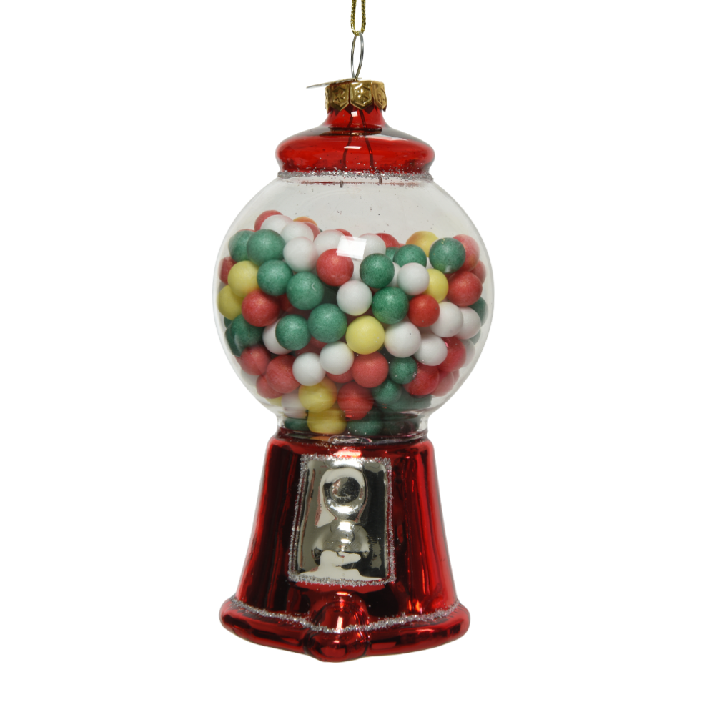 Decoris kerstornament - Kauwgomballen automaat