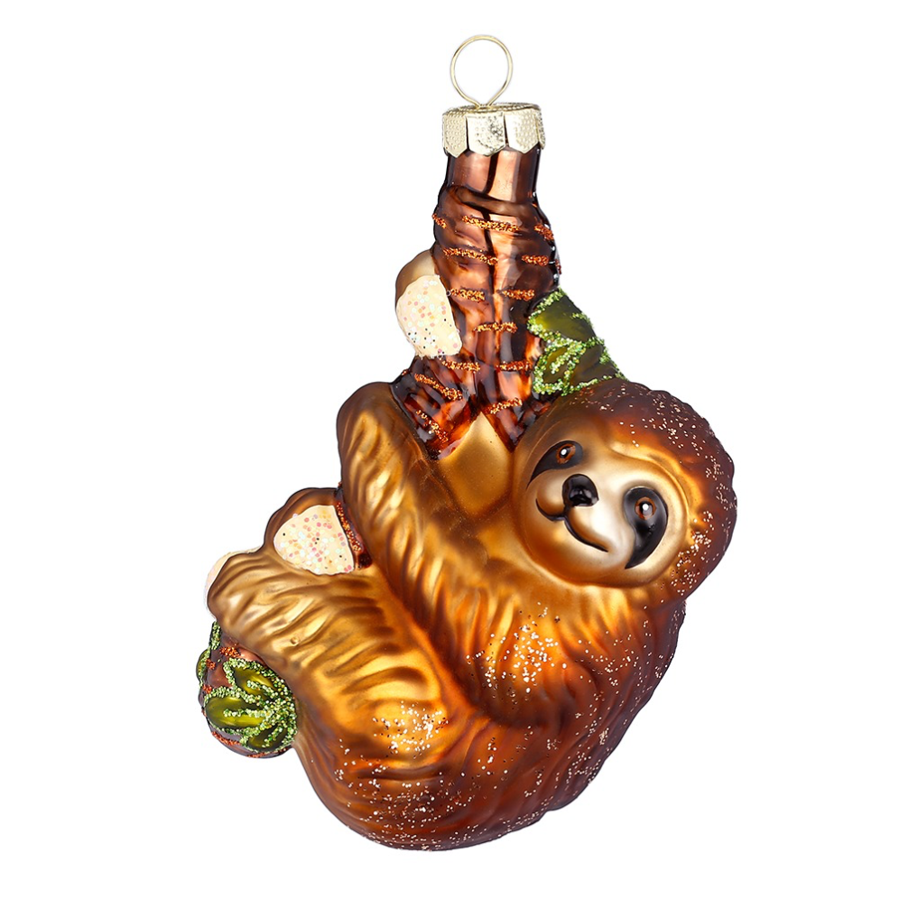 Inge Glas kerstornament - Luiaard