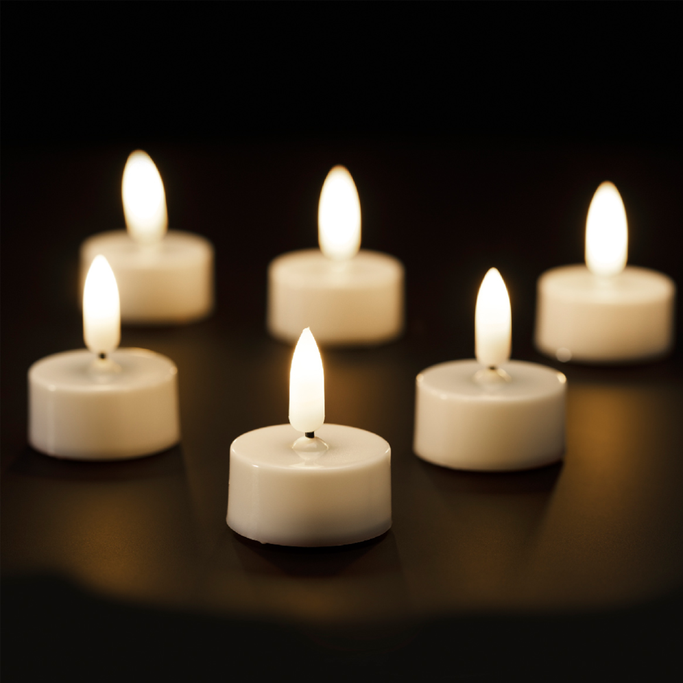 Lumineo LED theelicht - Set van 6