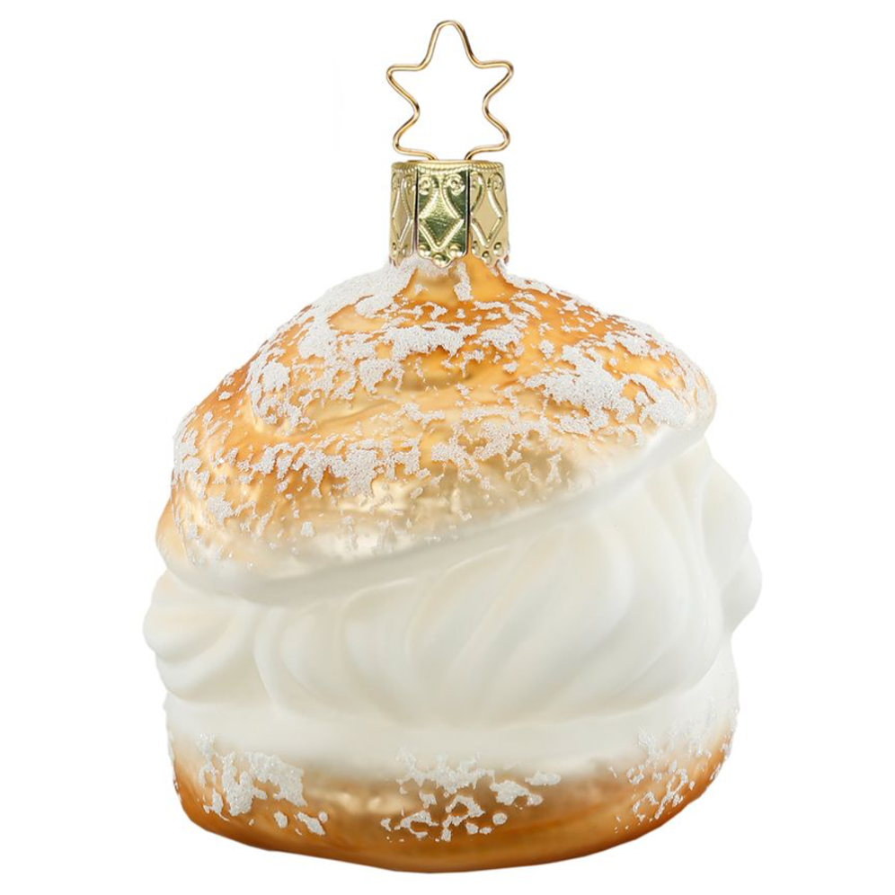 Inge Glas kerstornament - Slagroom soes