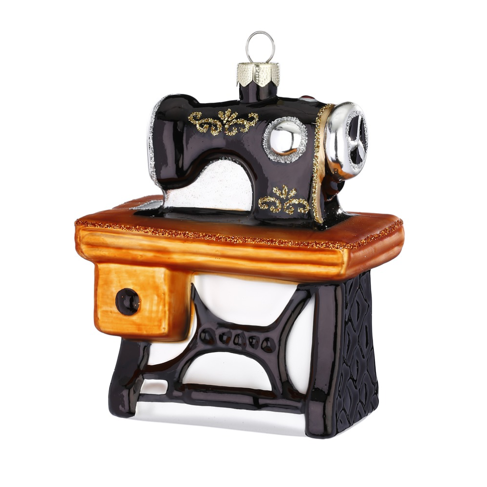 Inge Glas kerstornament - Naaimachine