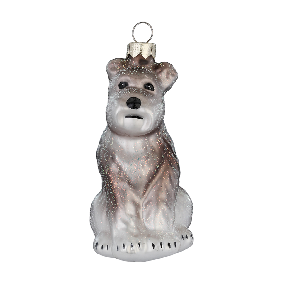 Inge Glas kerstornament - Schnauzer