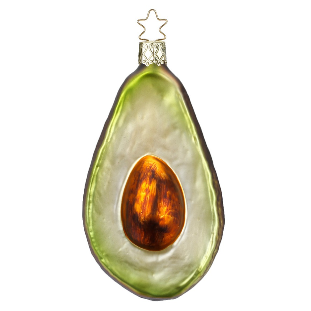 Inge Glas kerstornament - Avocado