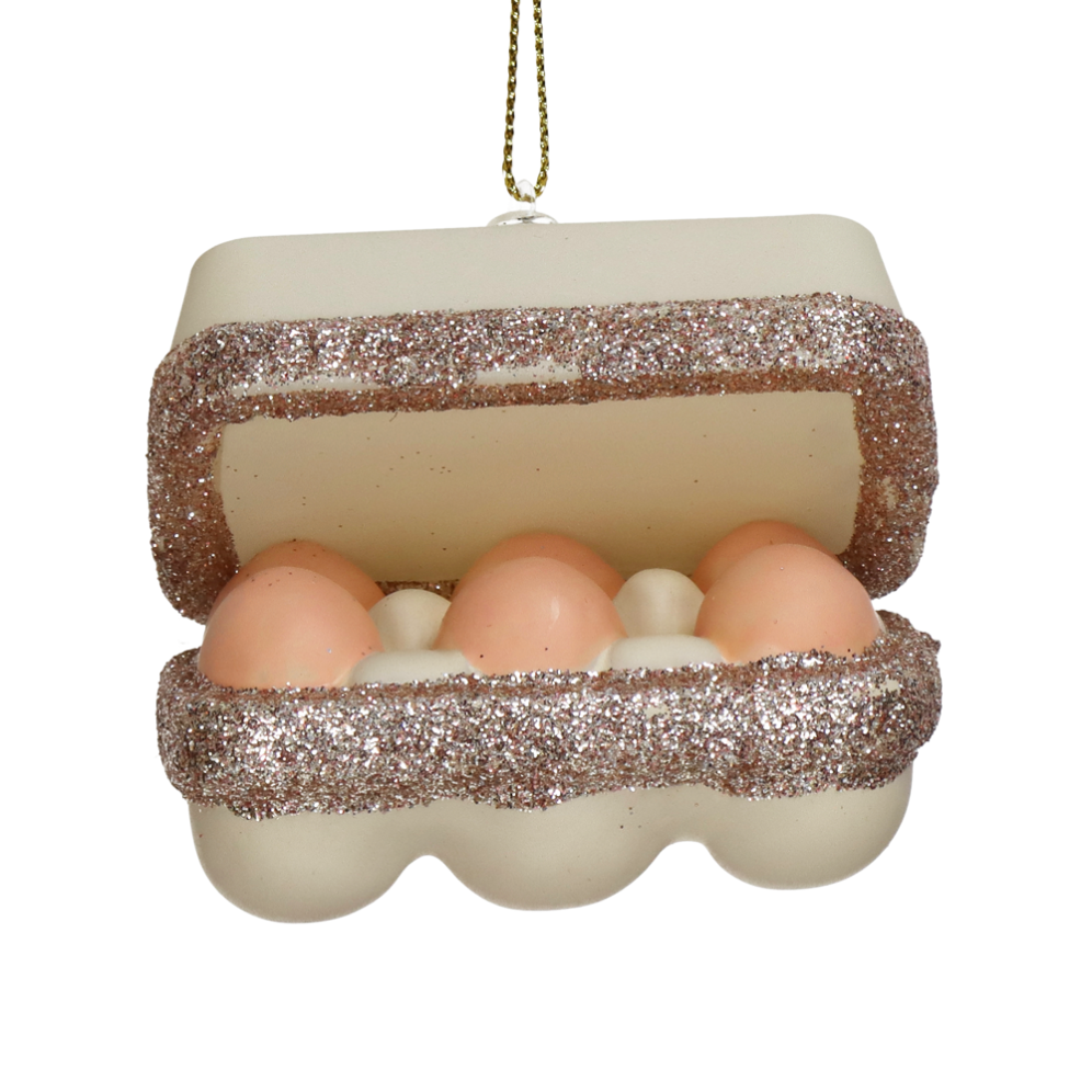 HD Collection kerstornament - Doosje eieren