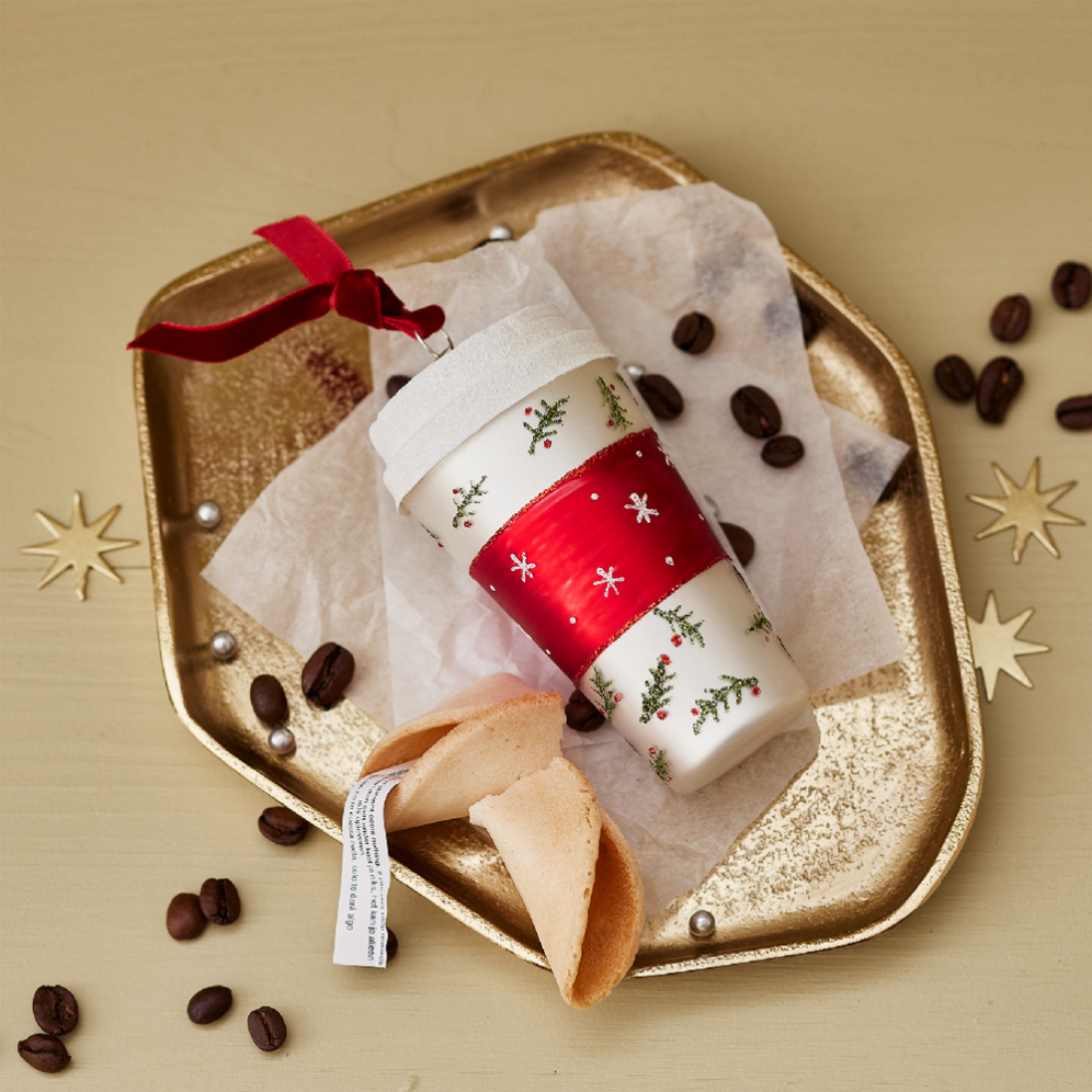 Decoris kerstornament - Koffiebeker