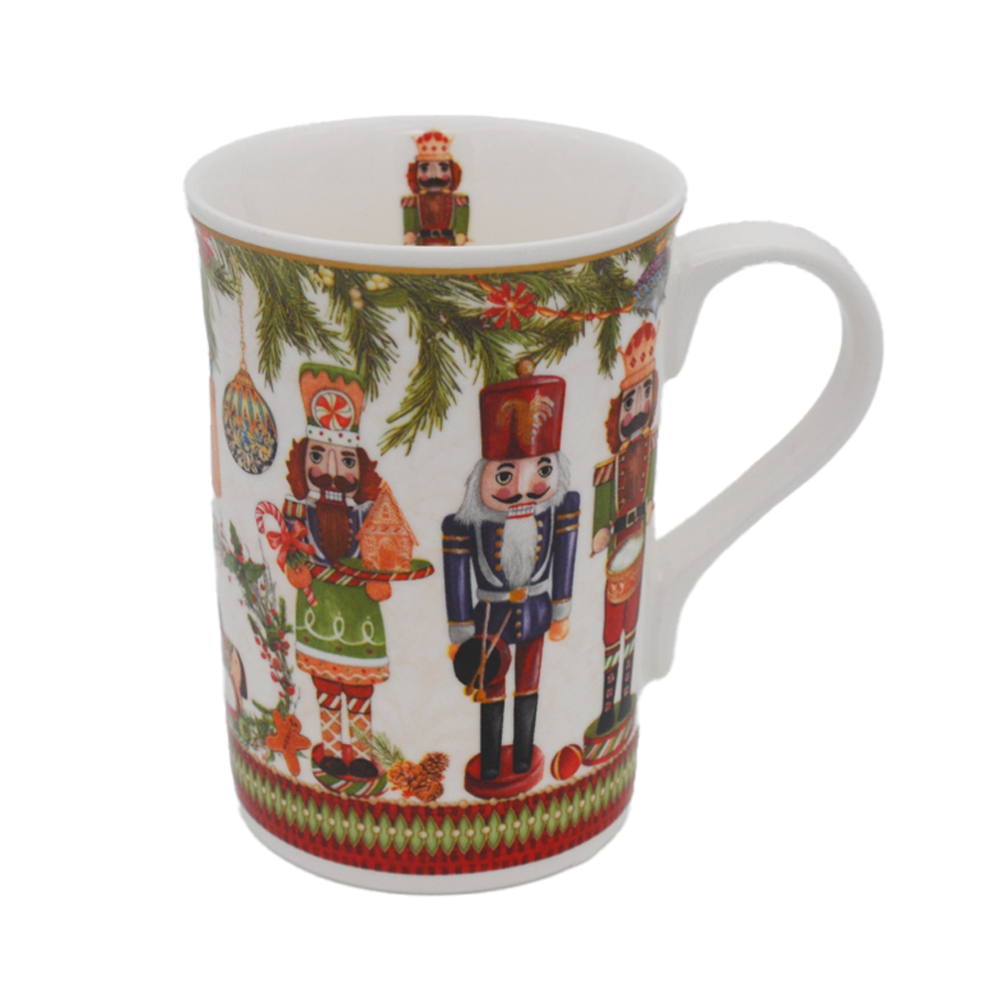 EDG kerstmokken - Met notenkrakers - Set van 2