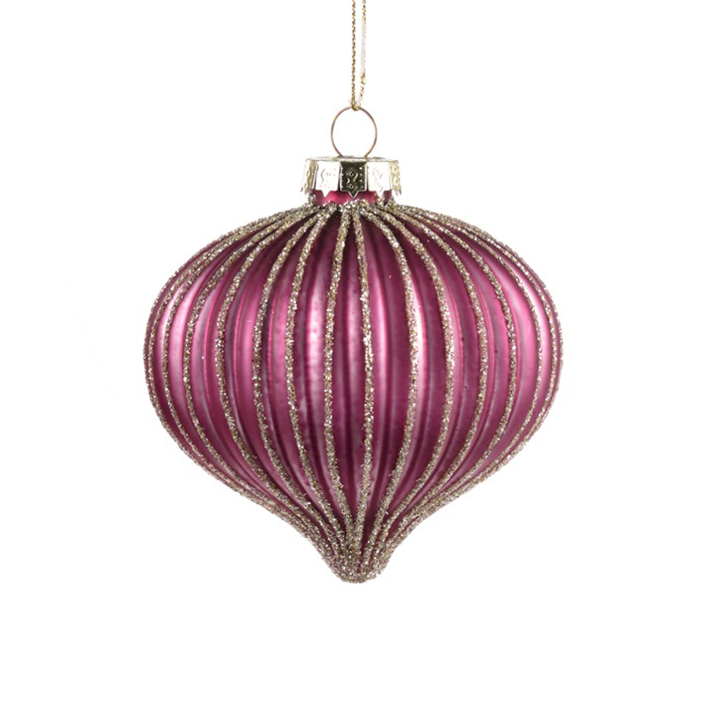 Goodwill kerstbal - Met ribbels - 8cm