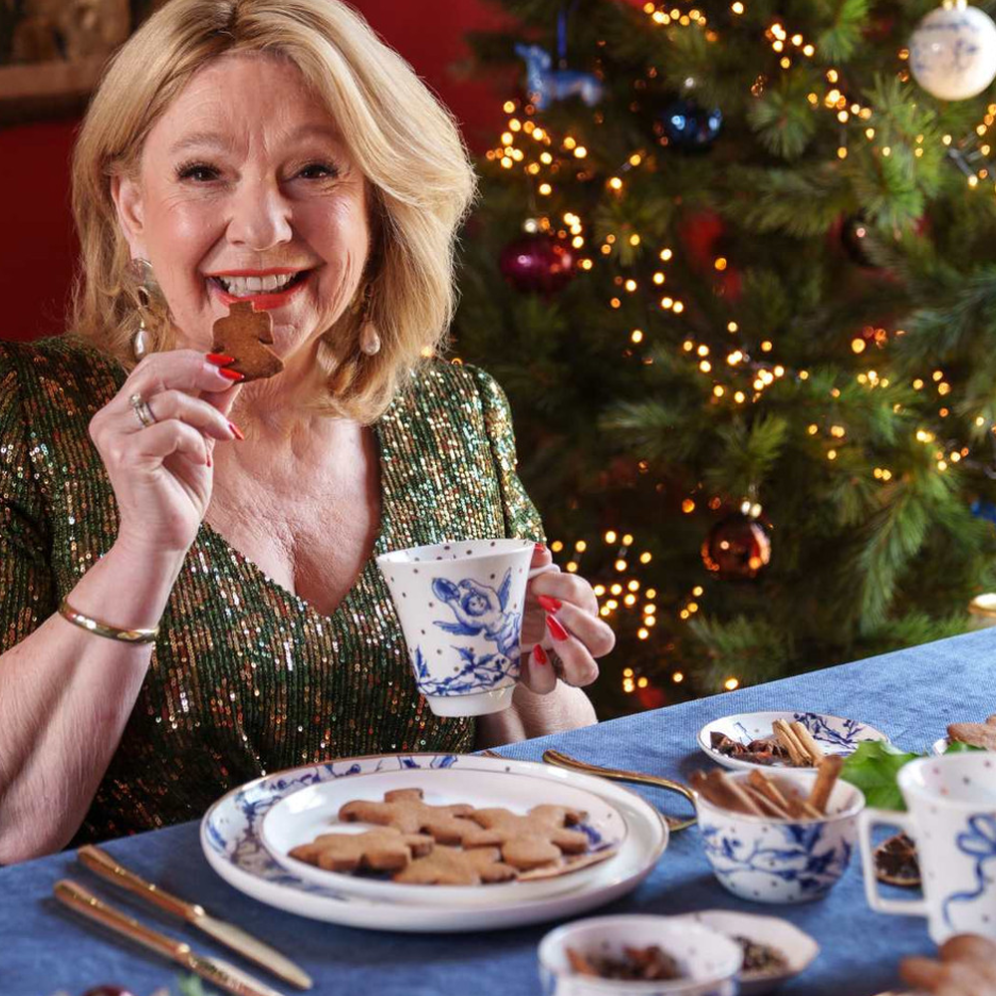Heinen kerstmok - Met engelen