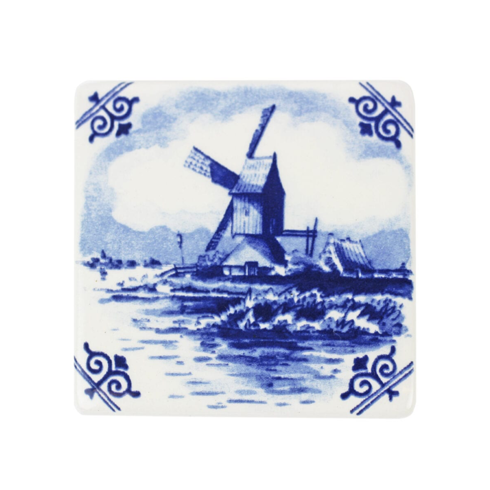 Royal Delft magneet - Met molen