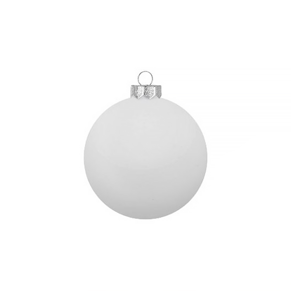 Inge Glas glazen kerstballen - Set van 30 - Wit en goud - 6cm