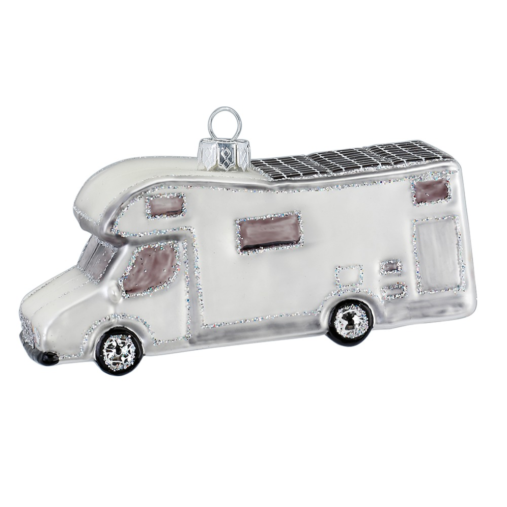 Inge Glas kerstornament - Camper