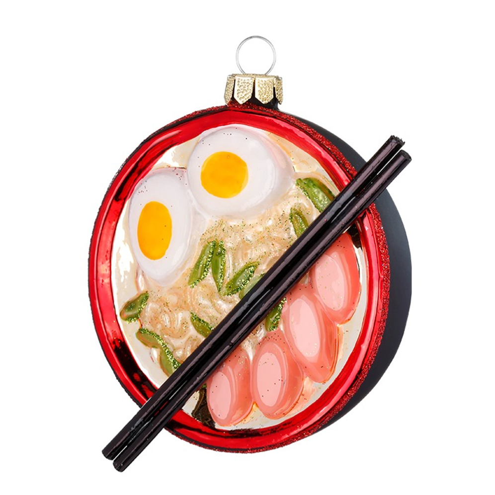 Inge Glas kerstornament - Ramen noodles