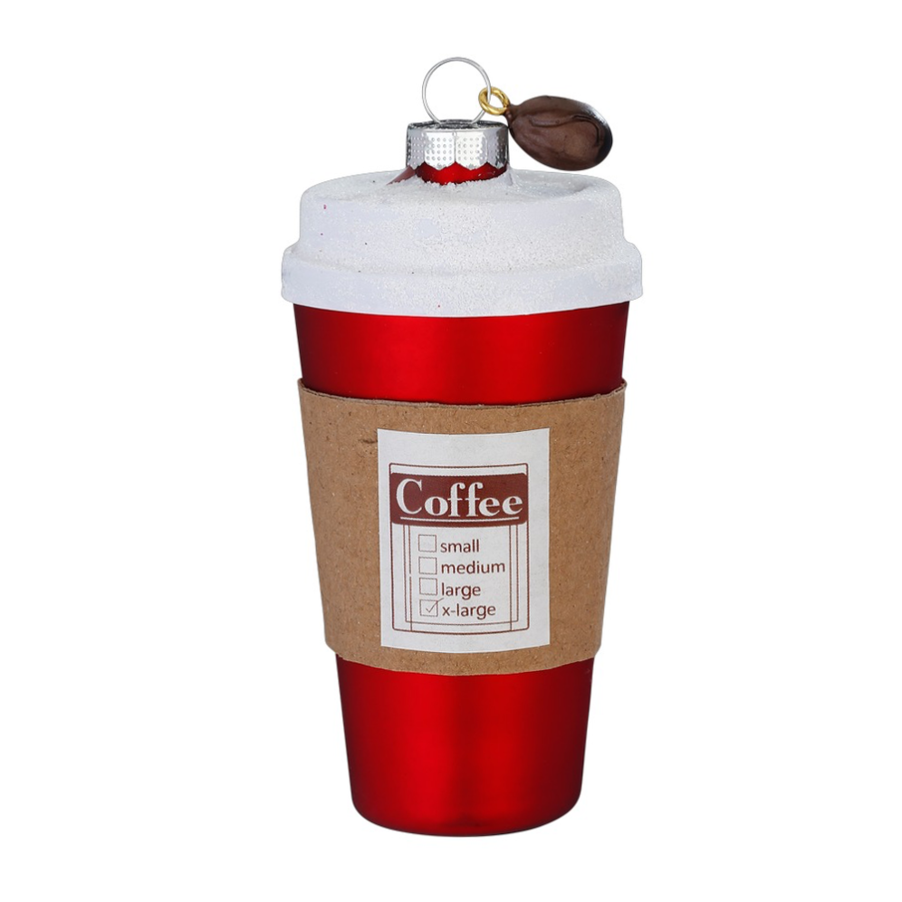 Inge Glas kerstornament - Koffiebeker
