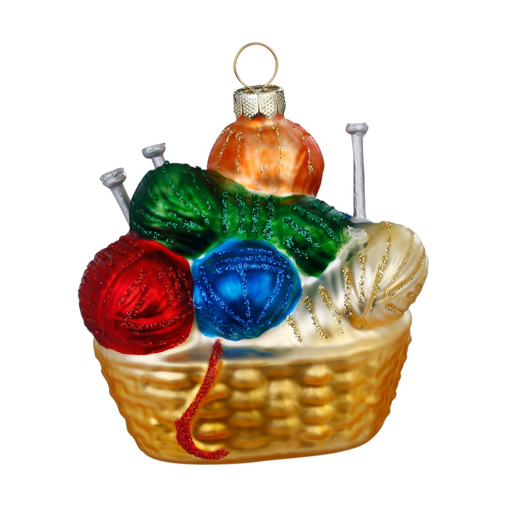 Inge Glas kerstornament - Mand met wol