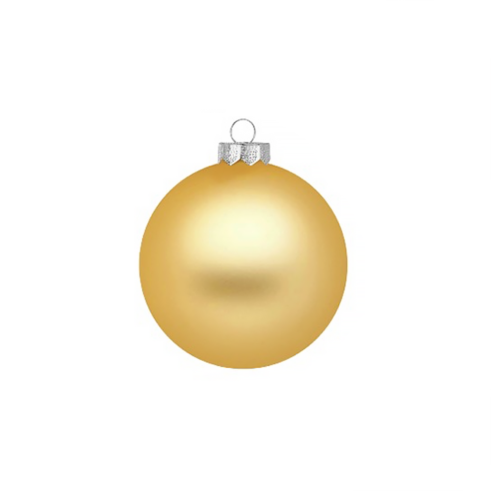 Inge Glas glazen kerstballen - Set van 12 - Goud en wit - 8cm