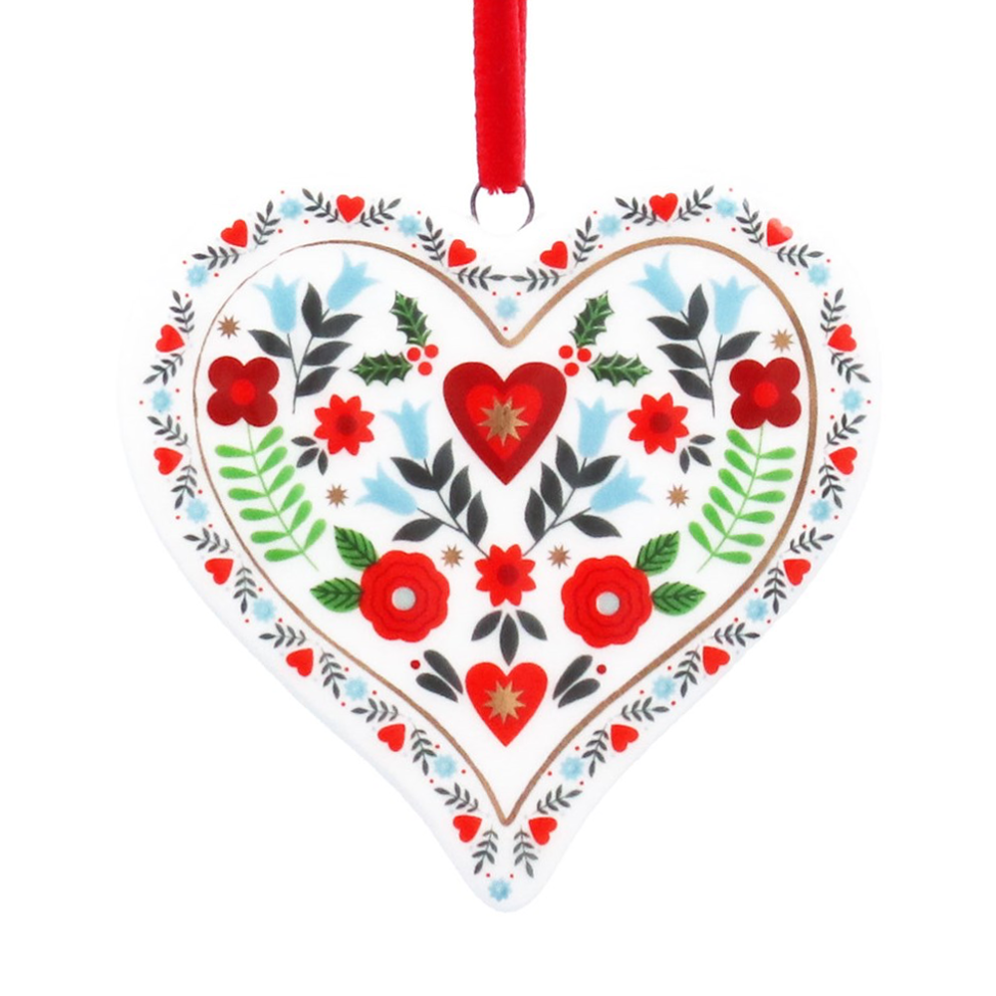 Gisela Graham kerstornament - Hart