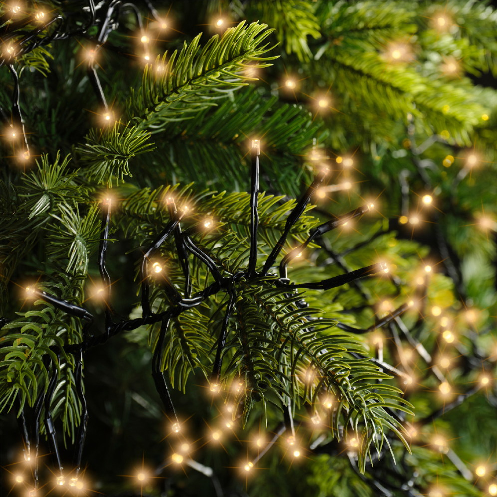 Lumineo LED cluster kerstverlichting - 1512 lampjes - Klassiek warm