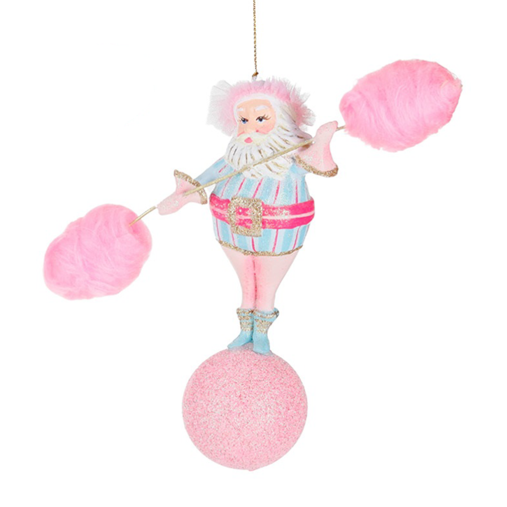 Goodwill kerstornament - Kerstman met suikerspinnen