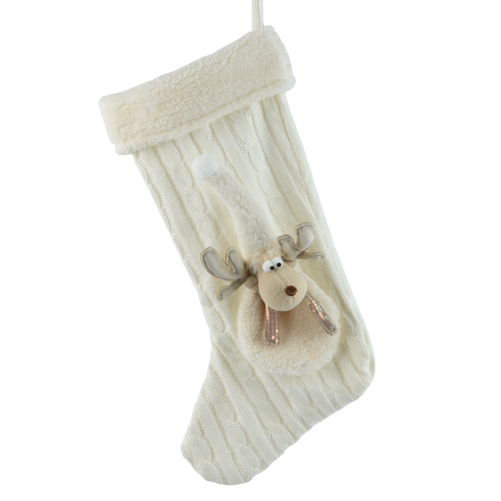 Decoris kerstsok - Met rendier