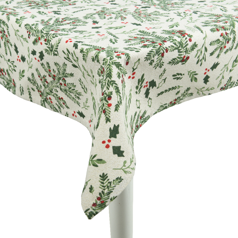Decoris tafelkleed - Met kersttaken