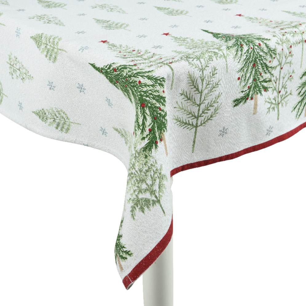 Decoris tafelkleed - Met kerstbomen