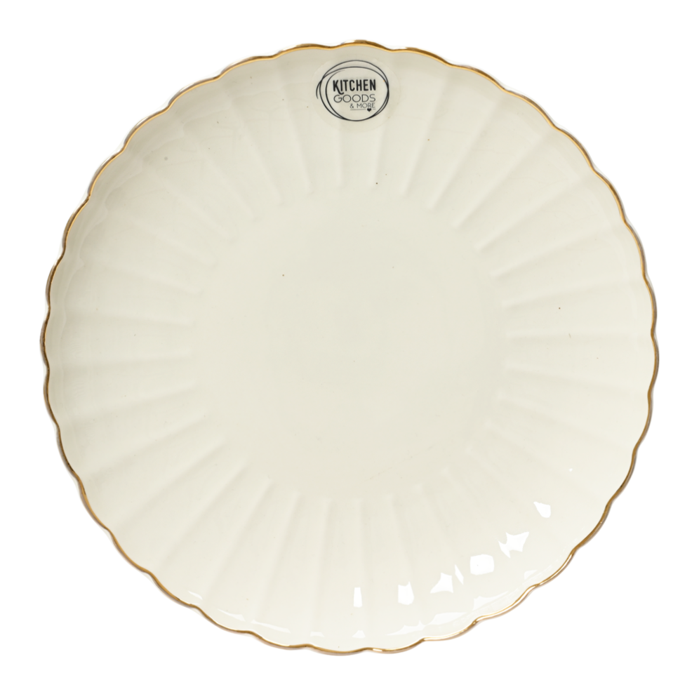 Decoris ontbijtbord - Met ribbels