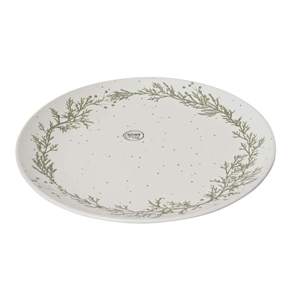 Decoris dinerbord - Met kersttakken