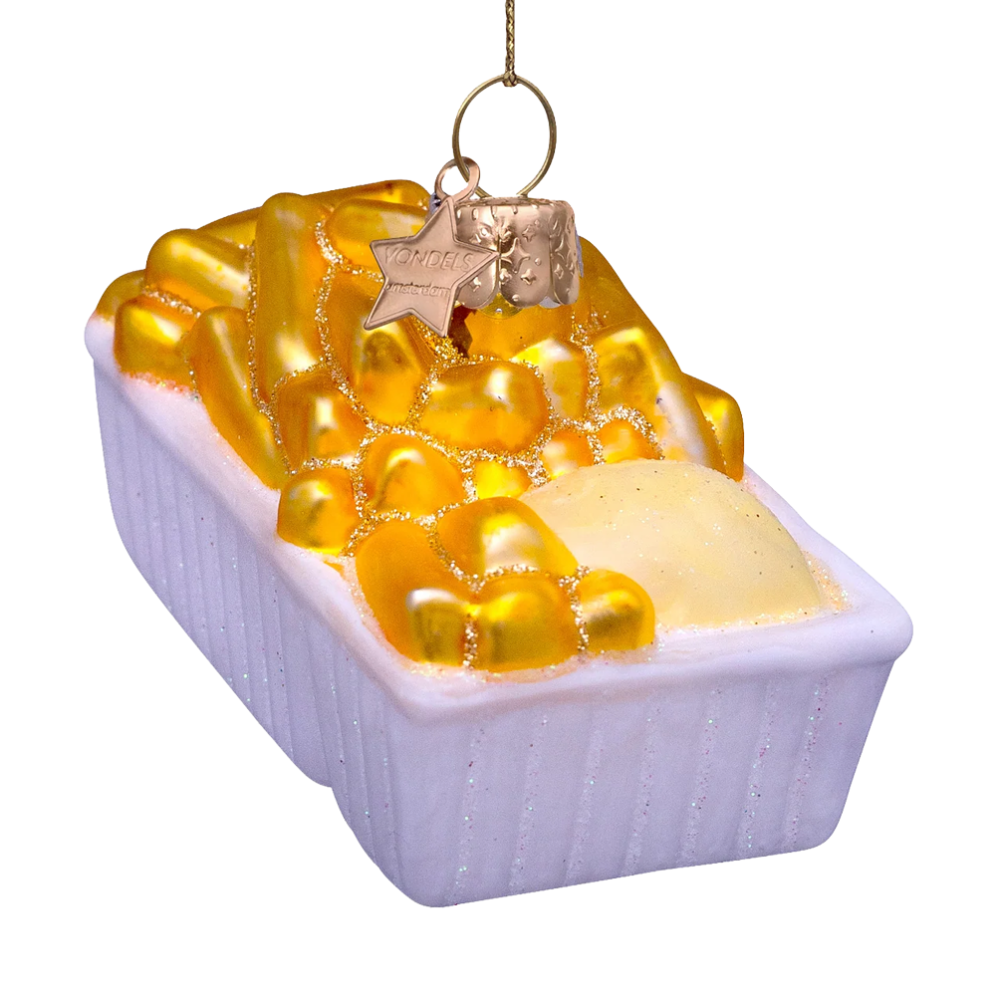 Vondels kerstornament - Patat met mayo