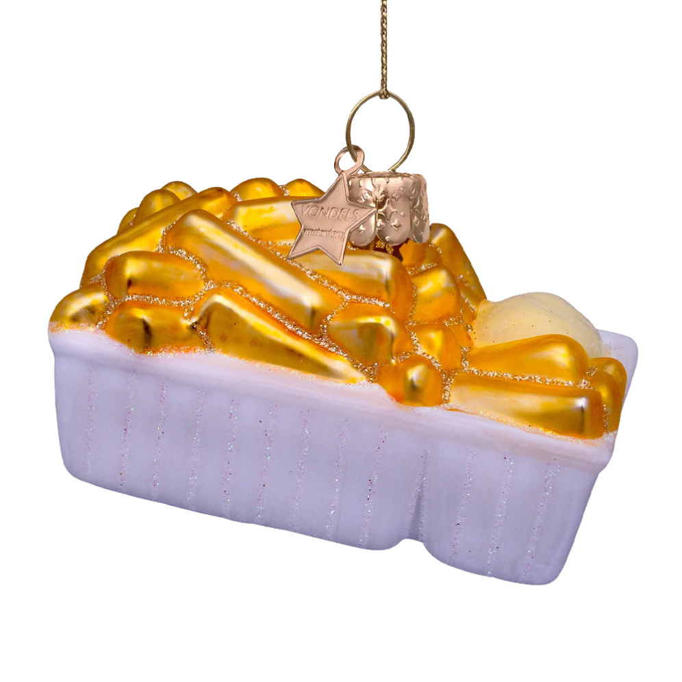 Vondels kerstornament - Patat met mayo