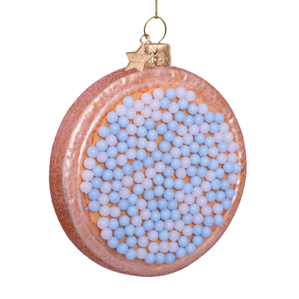 Vondels kerstornament - Beschuit met muisjes