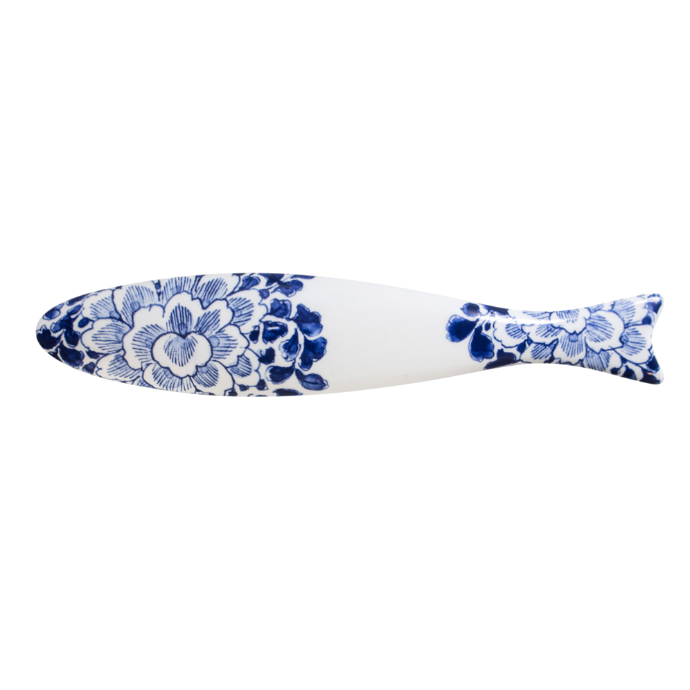 Royal Delft wanddecoratie - Blue Herring - Flower bed