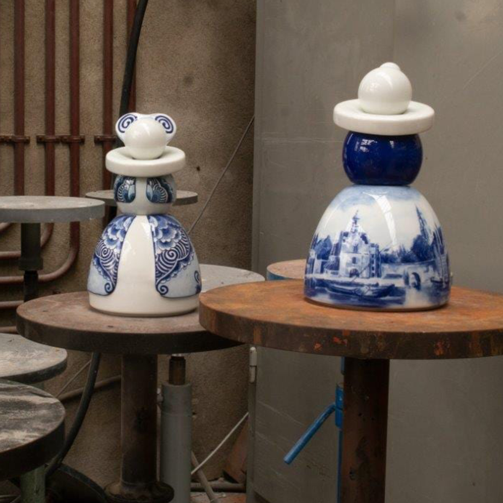 Royal Delft decoratie - Proud Mary - Gezicht op Delft