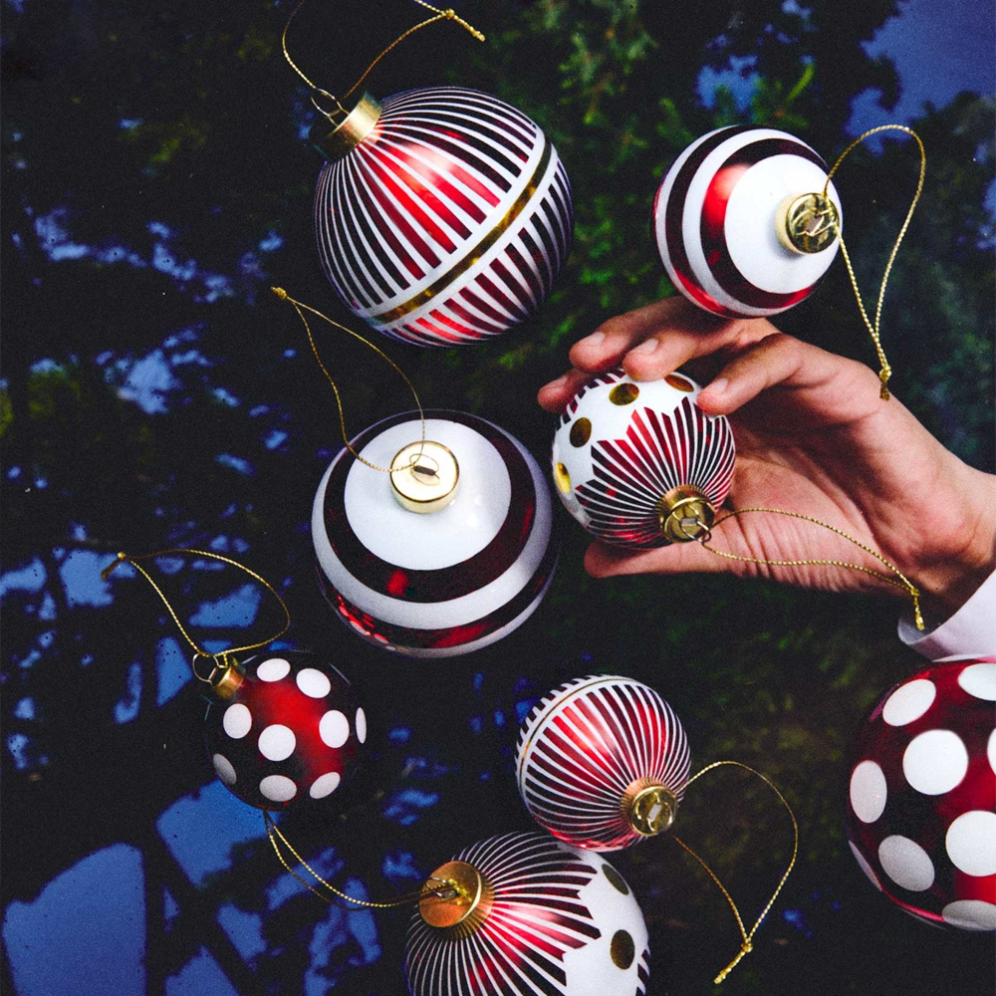 Alessi kerstbal - Delight - Rood