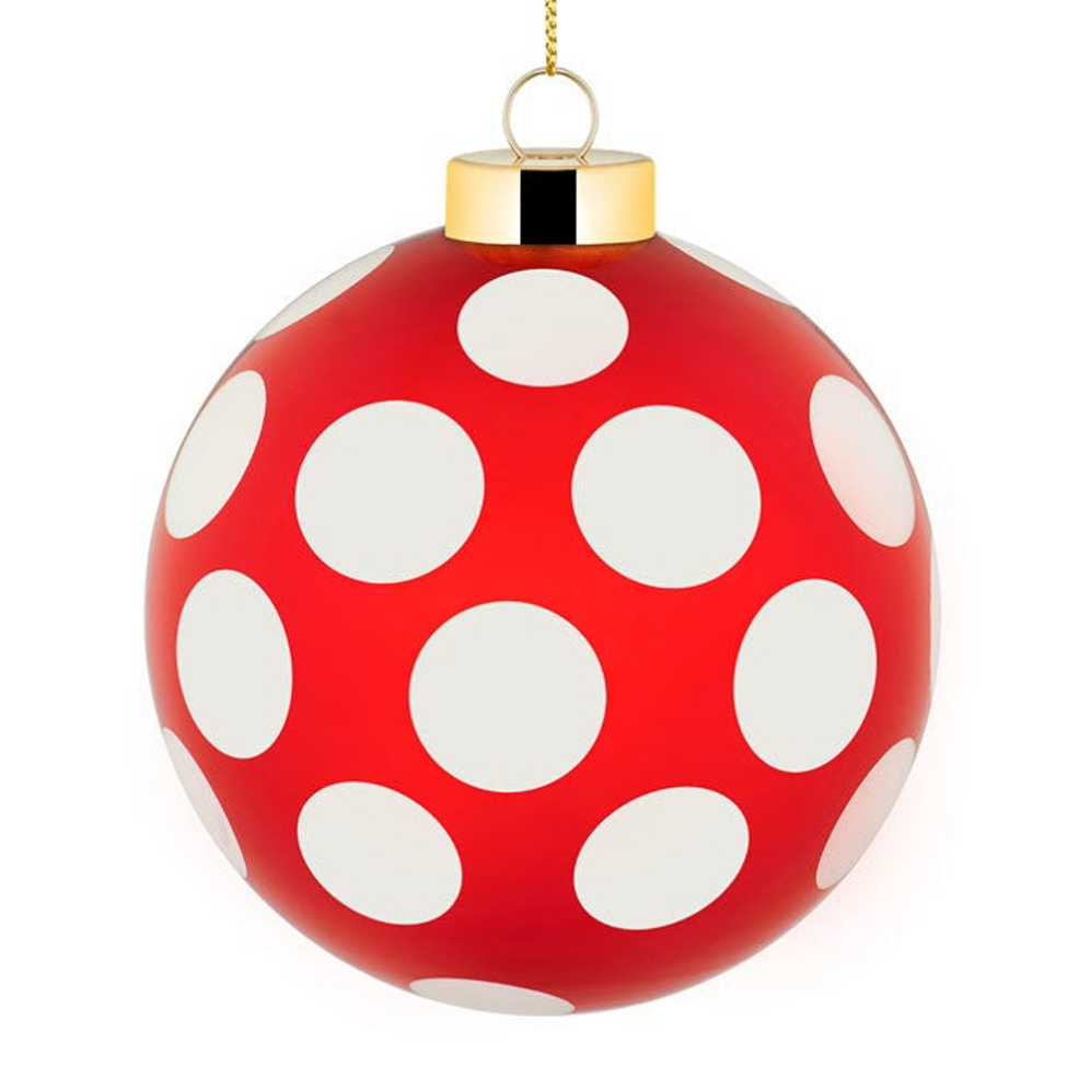 Alessi kerstbal - Delight - Rood