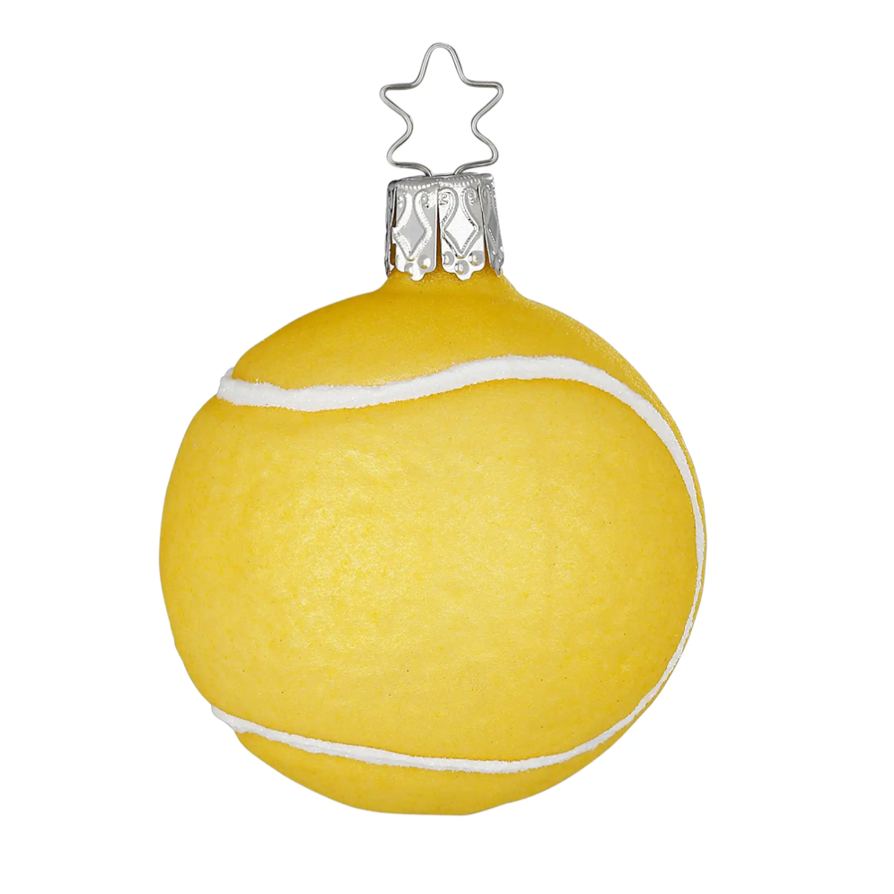 Inge Glas kerstornament - Tennisbal