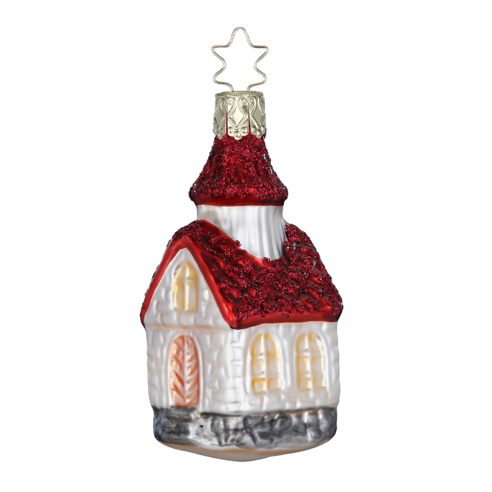 Inge Glas kerstornament - Kerk