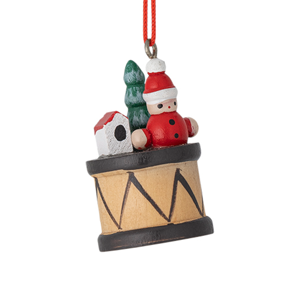 Bloomingville kerstornament - Trommel met speelgoed