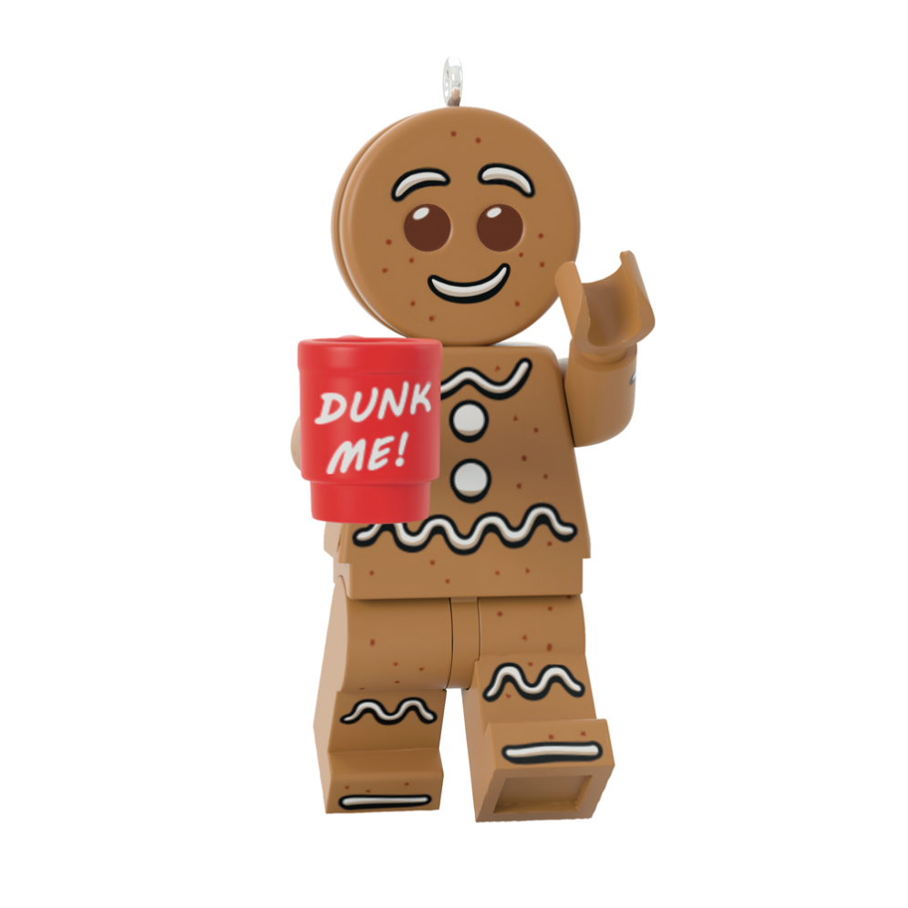 Hallmark kerstornament - Lego minifig - Gingerbread