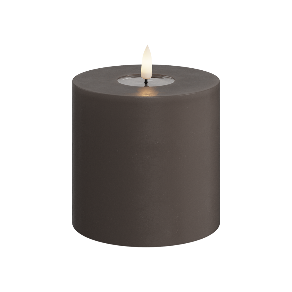 Deluxe Homeart LED stompkaars - Mocca - 10cm