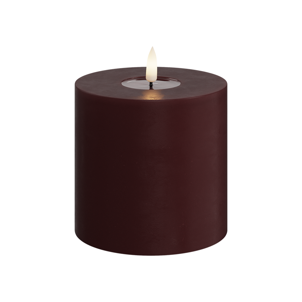 Deluxe Homeart LED stompkaars - Bourgogne - 10cm