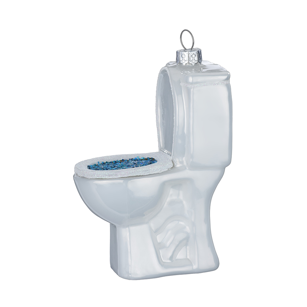 Holly & Jolly kerstornament - Toilet
