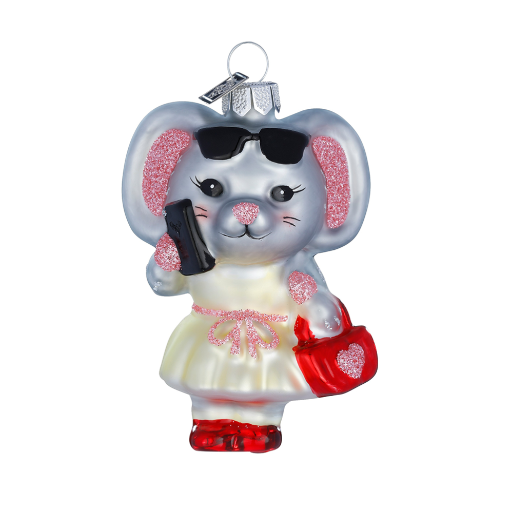 Holly & Jolly kerstornament - Muis