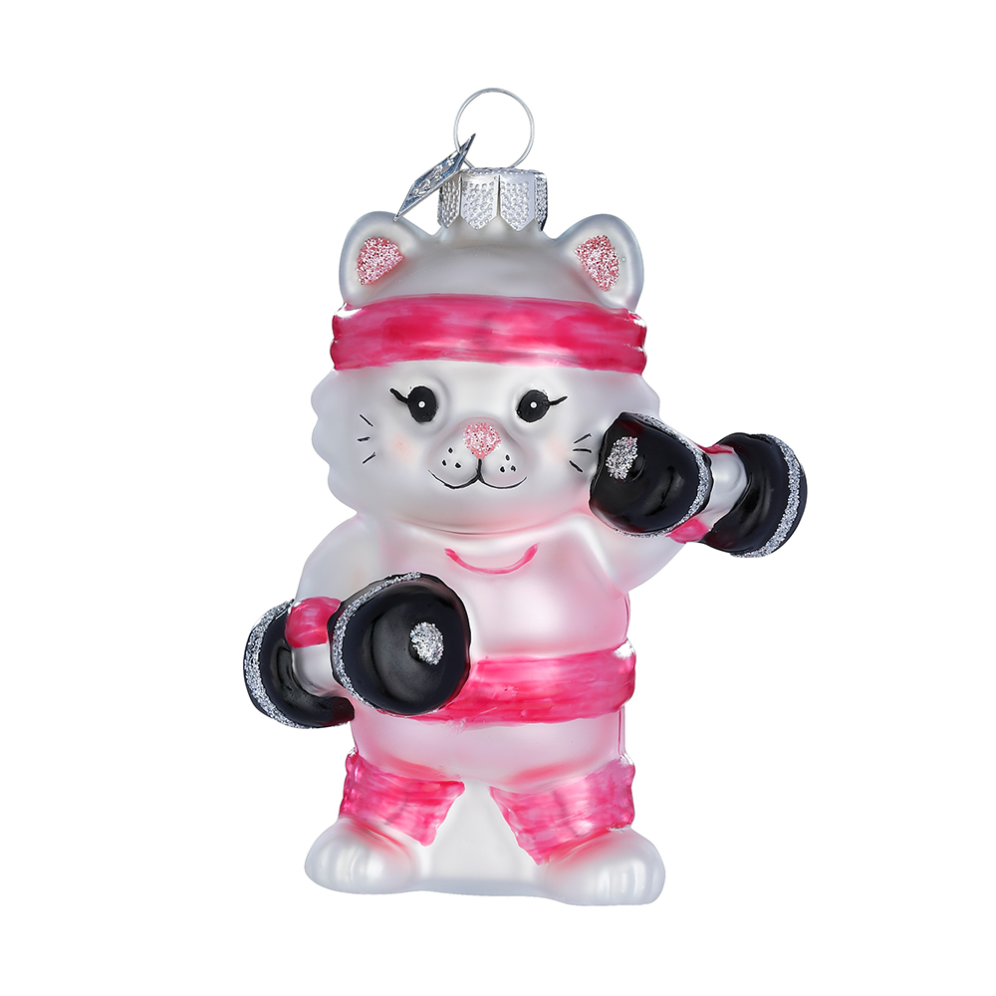 Holly & Jolly kerstornament - Kat
