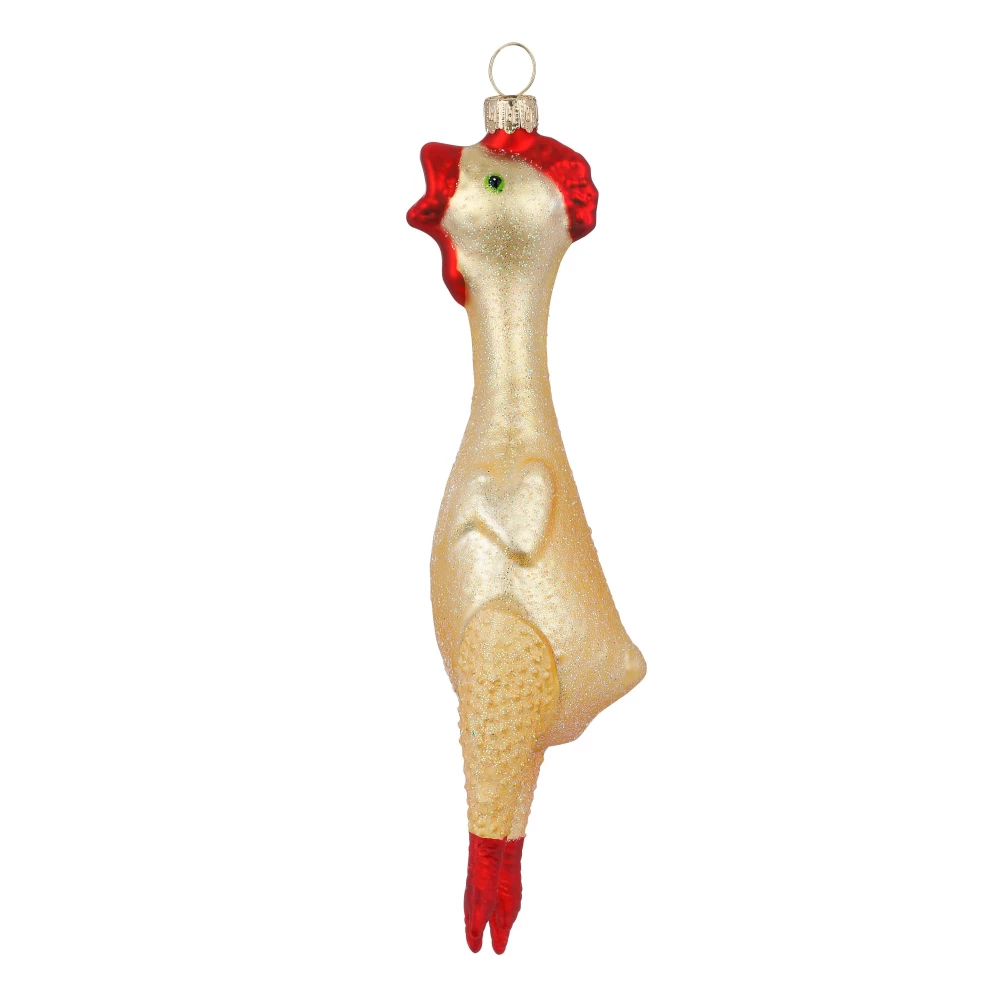 Holly & Jolly kerstornament - Rubber kip