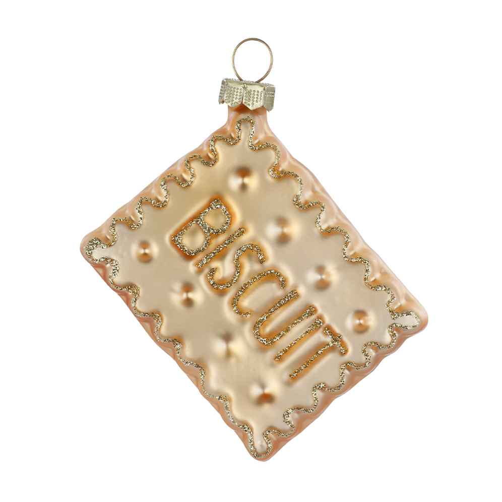 Holly & Jolly kerstornament - Biscuit